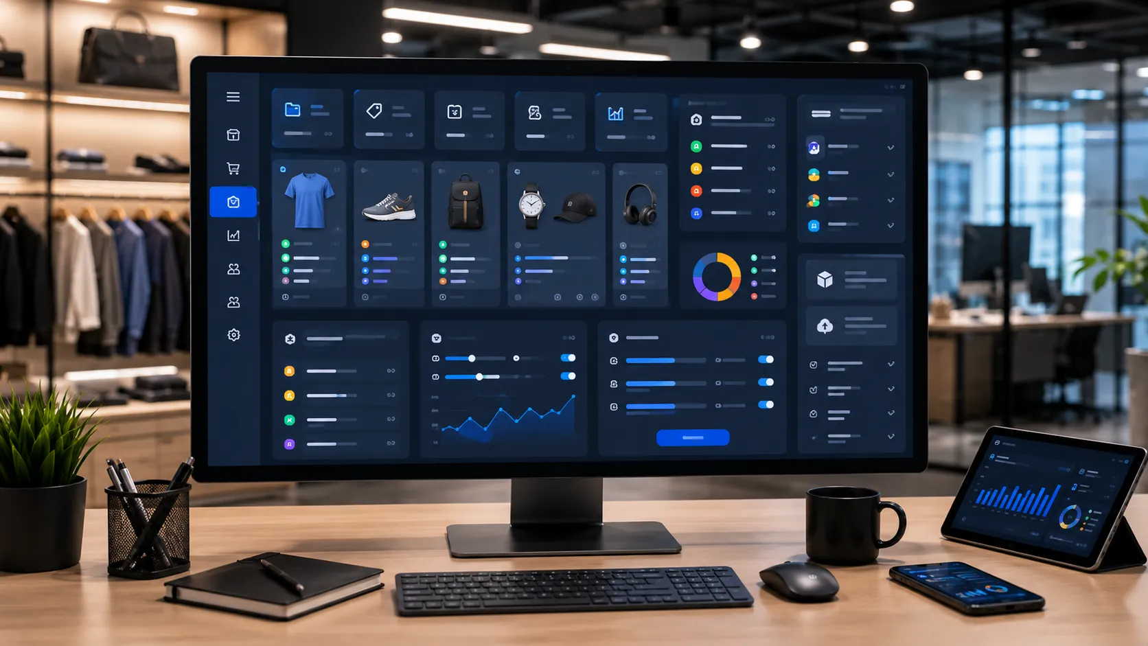 MTPOS multi-catalog product management dashboard for retail POS