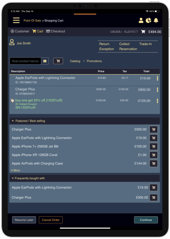 iPad POS System